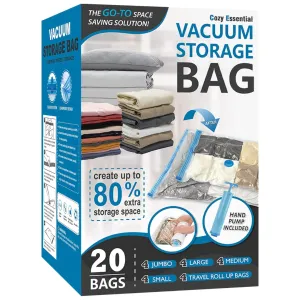 20-Pack Cozy Essential Vacuum Storage Bags