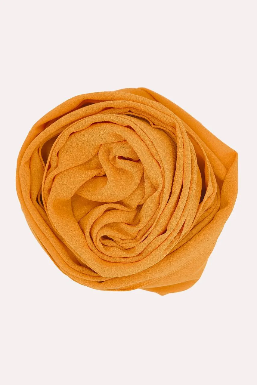 Classic Chiffon Hijab - Mango Pulp