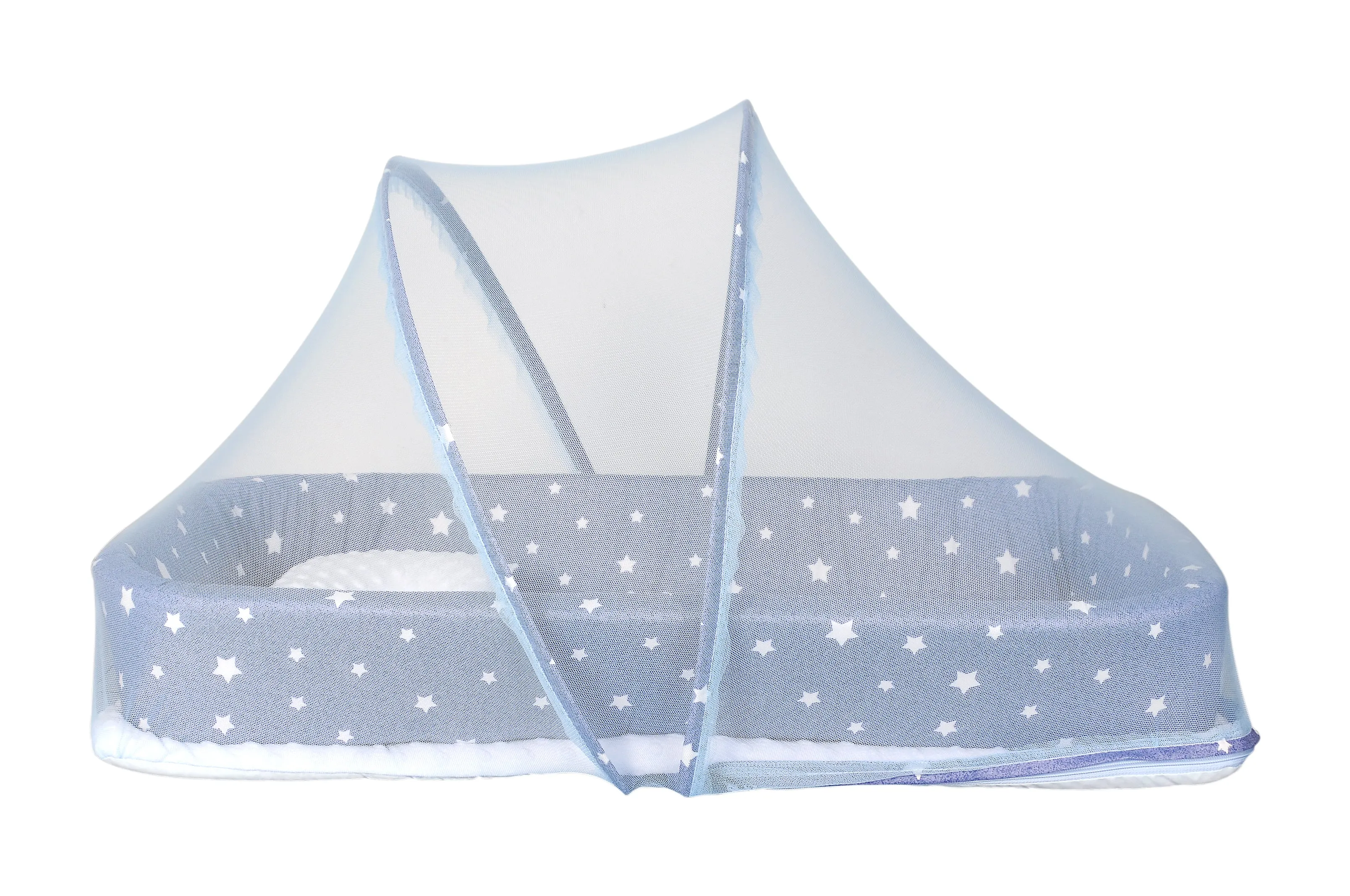 Little Angel Baby Bed With Comfy Paddings (Blue)