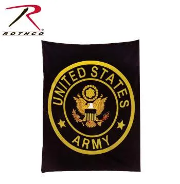 Military Insignia Fleece Blankets - Navy