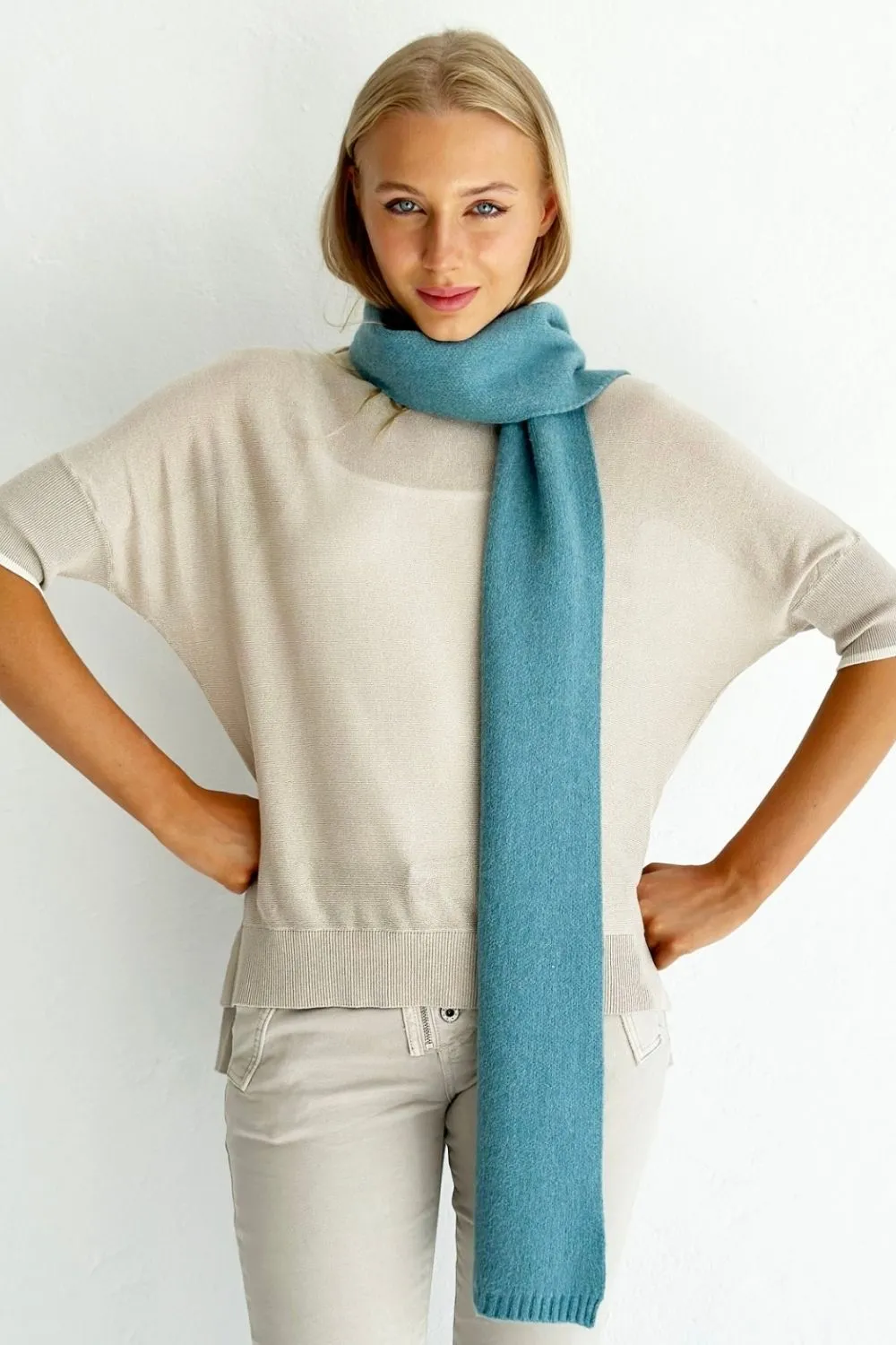 Mosk Josie Scarf - Steel Blue