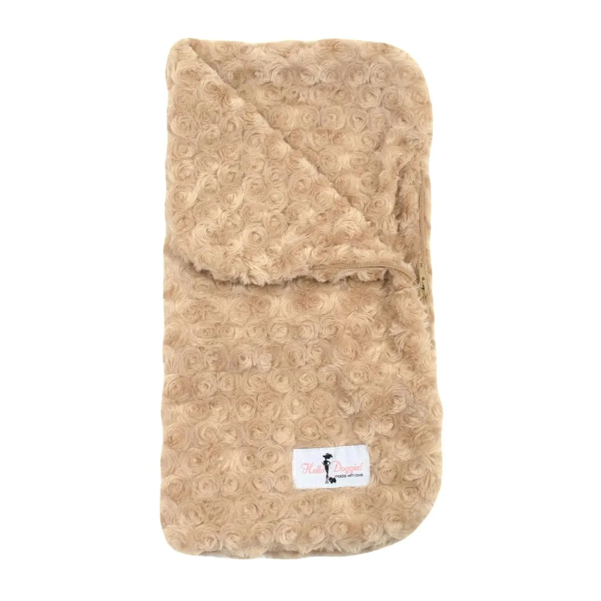 Snuggle Pup Dog Blanket Sleeping Bag Rosebud Tan