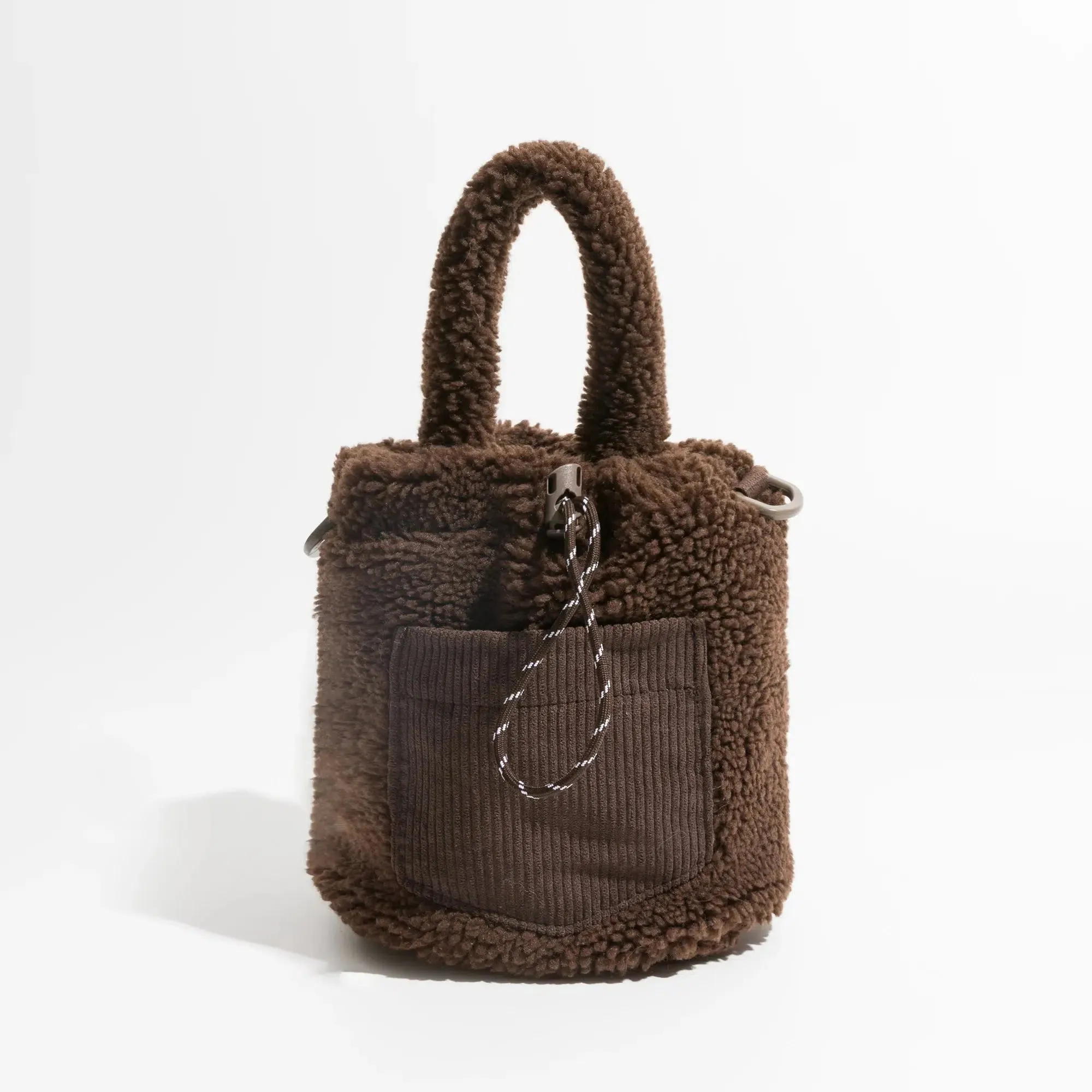 Teddy Pocket Bucket Bag