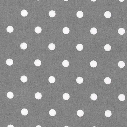 White Dots 3/8" Flannel, Cozy Cotton by Robert Kaufman